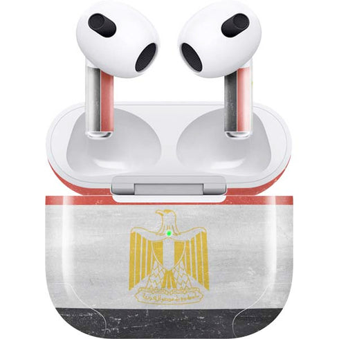 Egypt Flag Distressed Apple AirPods (3rd Gen 2021) Skin